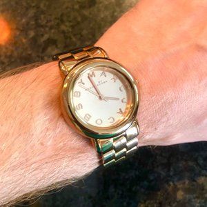 Marc by Marc Jacobs round face rose gold watch